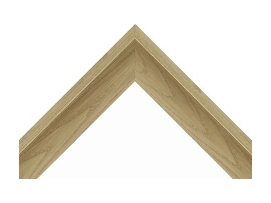 Oak floating frame corner sample